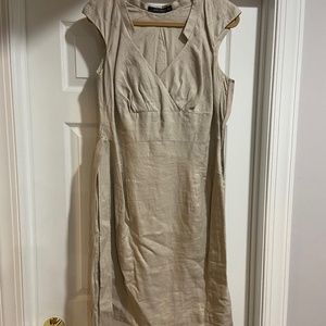 Zara Beige Linen Dress